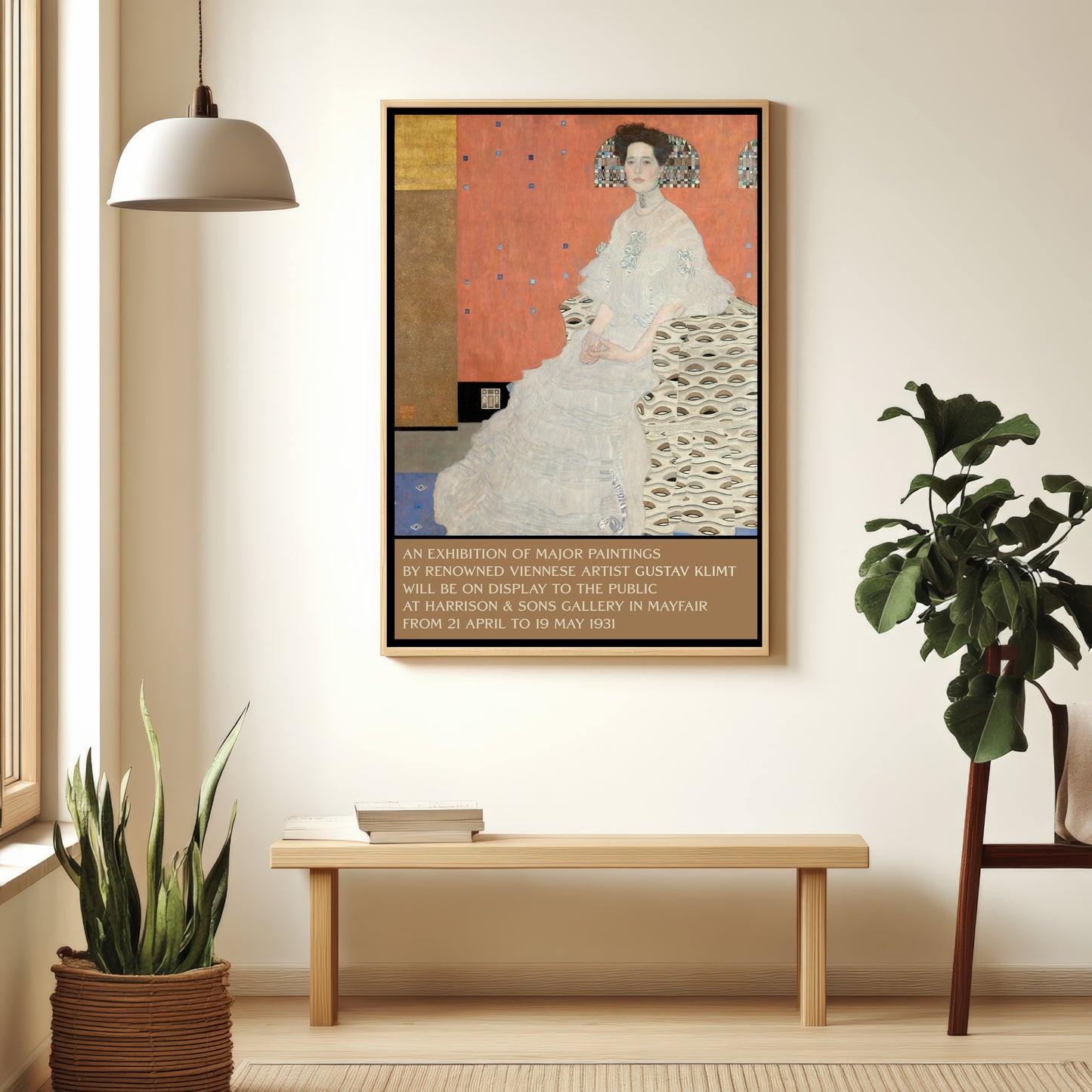 Gustav Klimt Poster: Portrait of Fritza Riedler (1906)