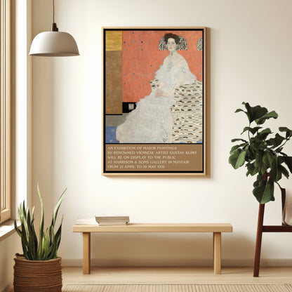 Gustav Klimt Poster: Portrait of Fritza Riedler (1906)
