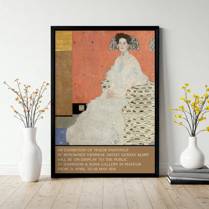 Gustav Klimt Poster: Portrait of Fritza Riedler (1906)