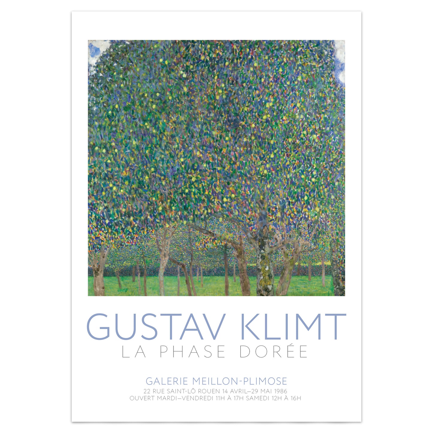 Gustav Klimt 'Pear Tree' Exhibition Poster