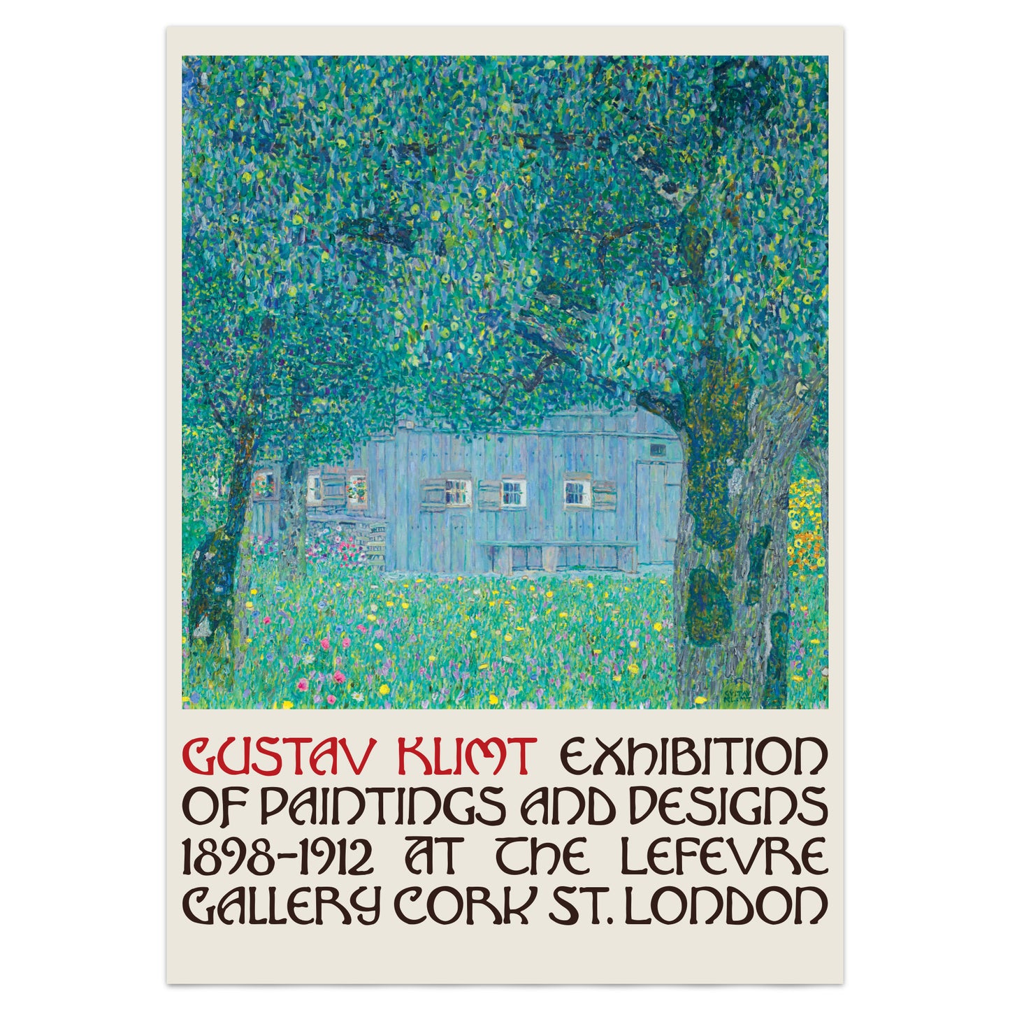 Gustav Klimt Art Nouveau Exhibition Poster