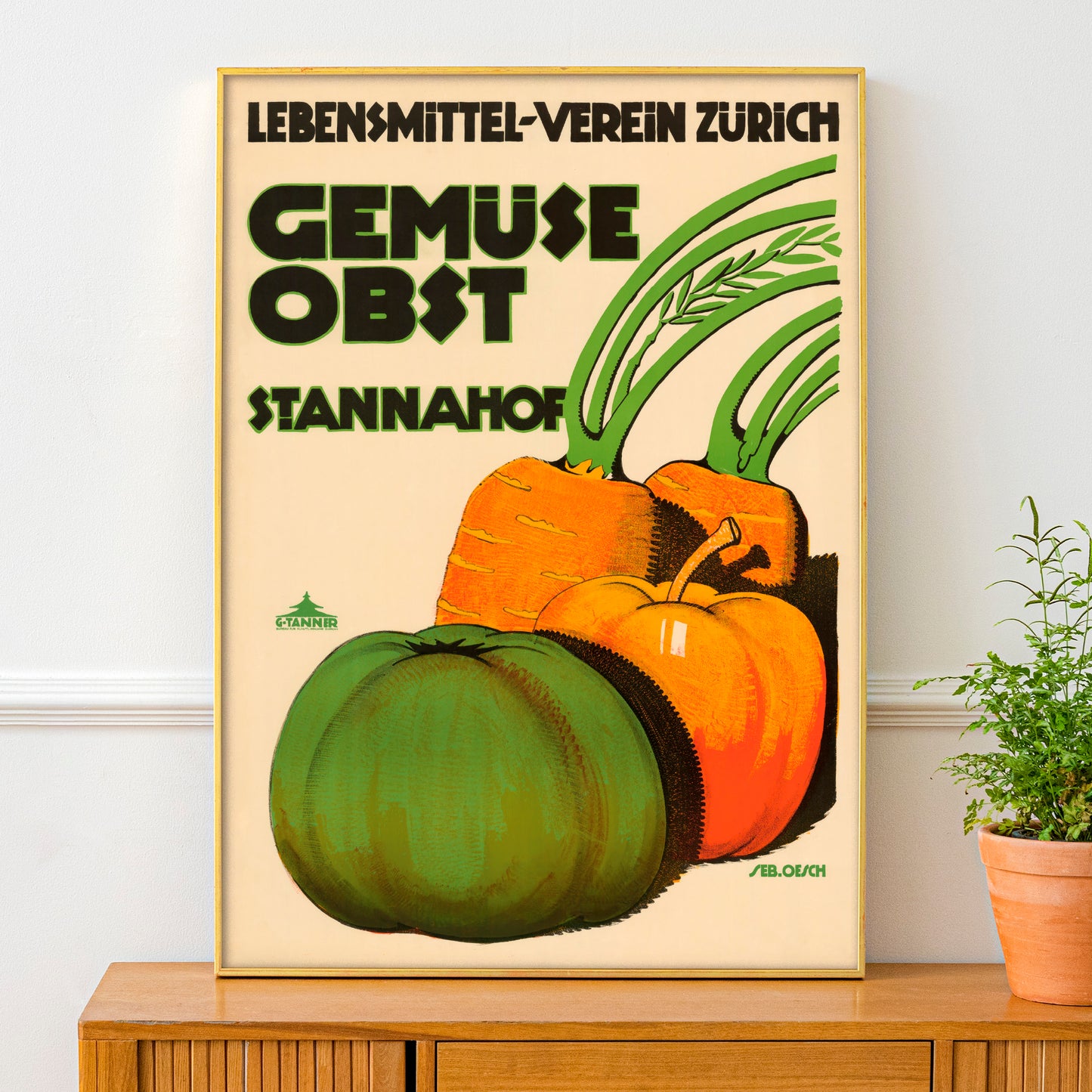 Lebensmittelverein Zürich Fruit & Vegetables Poster