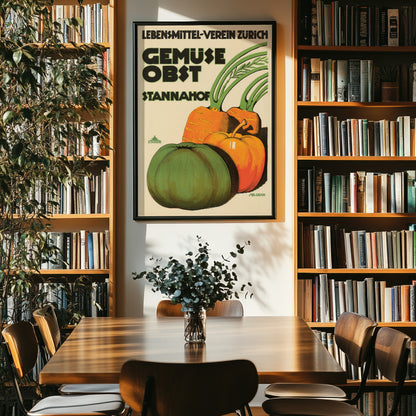 Lebensmittelverein Zürich Fruit & Vegetables Poster