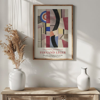 Fernand Léger Exhibition Poster - Study For 'Le Disque' (1918)