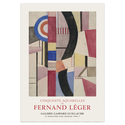 Fernand Léger Exhibition Poster - Study For 'Le Disque' (1918)