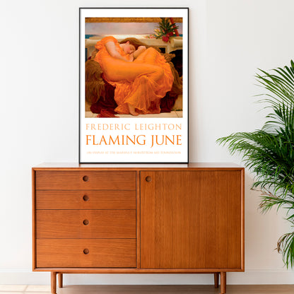 Frederic Leighton 'Flaming June' Exhibition Poster