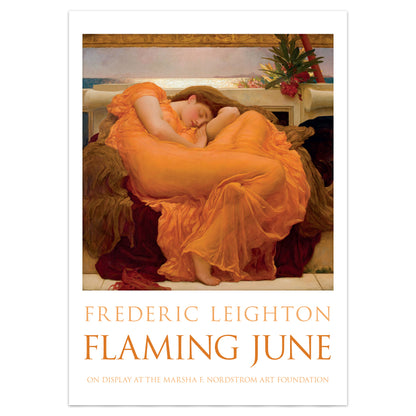 Frederic Leighton 'Flaming June' Exhibition Poster