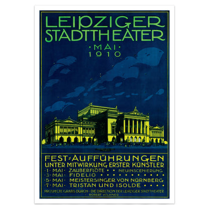 Leipziger Stadttheater Poster (1910) by Hugo Steiner-Prag