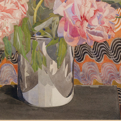 Charles Rennie Mackintosh Exhibition Poster - 'Peonies' 1920