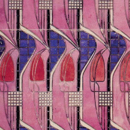 Charles Rennie Mackintosh Exhibition Poster - 'Tulip and Lattice' 1915