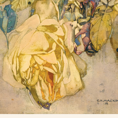 Charles Rennie Mackintosh Exhibition Poster - Winter Rose, 1916