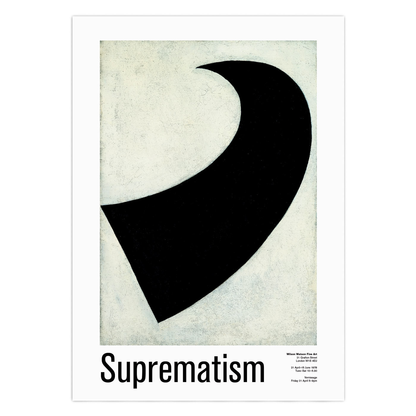 Suprematism Exhibition Poster, 1917 Malevich Painting Print