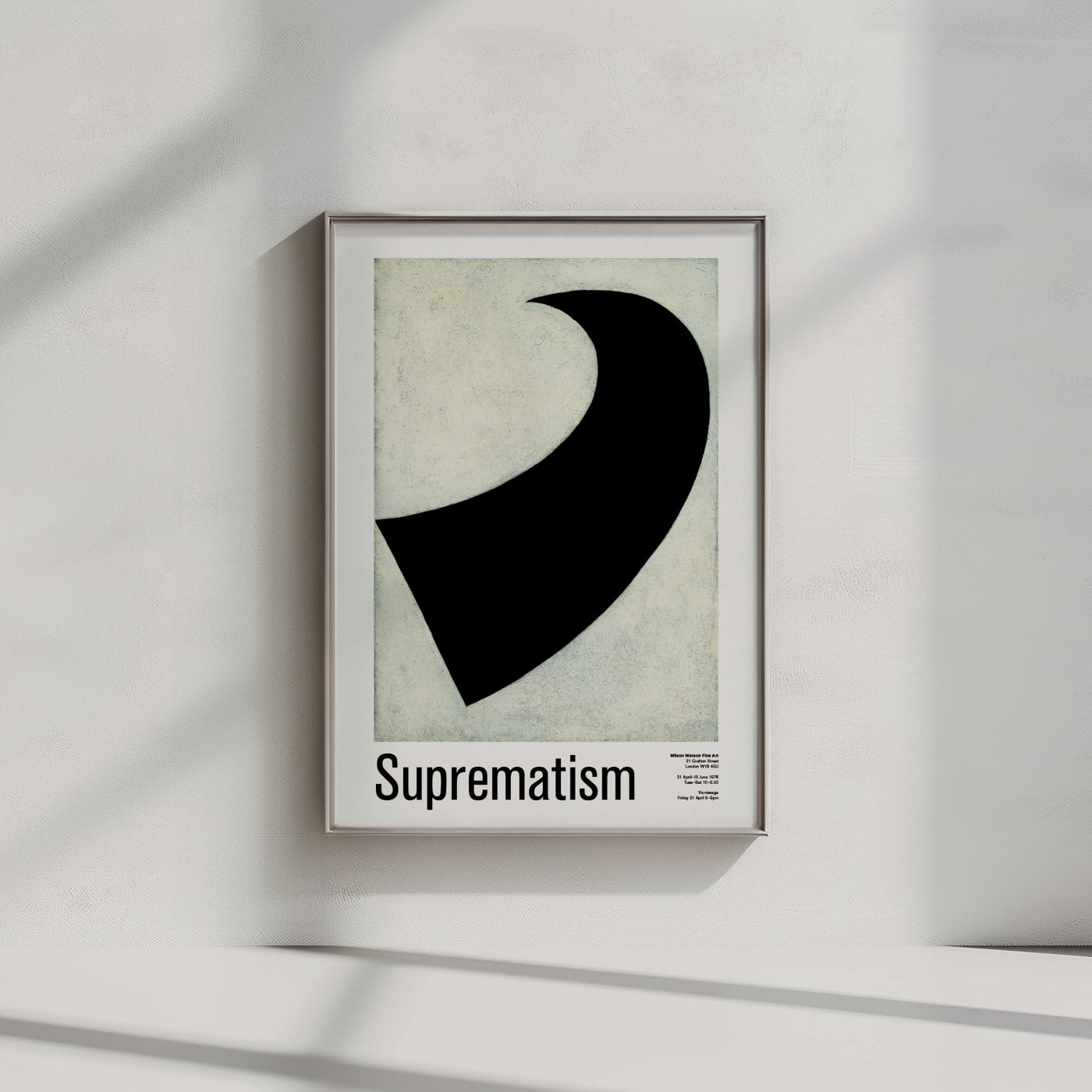 Suprematism Exhibition Poster, 1917 Malevich Painting Print