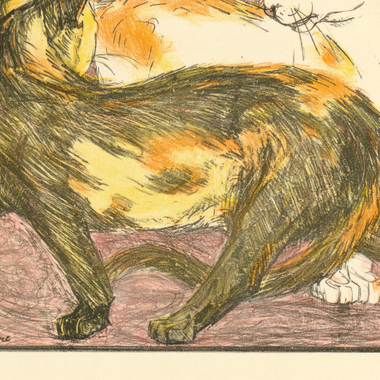 Franz Marc 'Two Cats' 1910 Art Exhibition Poster