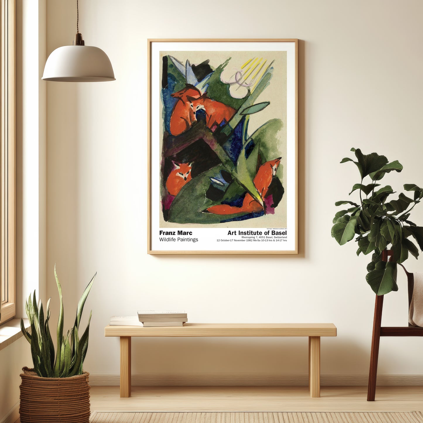 Franz Marc Four Foxes Exhibition Poster Print