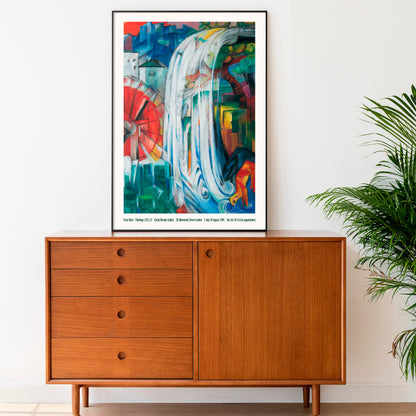 Franz Marc's 'The Bewitched Mill' - Vintage Style Exhibition Poster