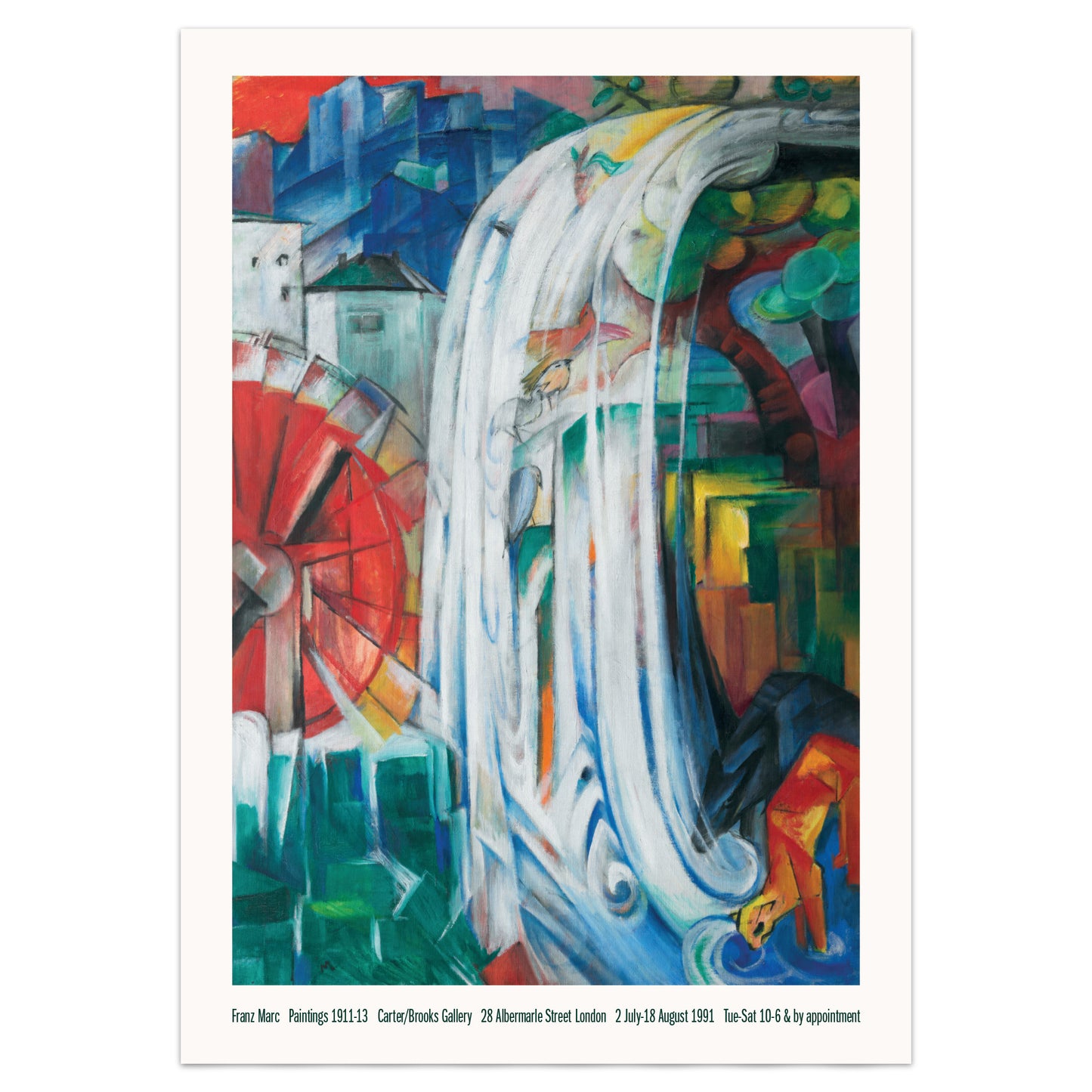 Franz Marc's 'The Bewitched Mill' - Vintage Style Exhibition Poster