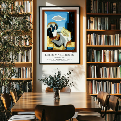 Louis Marcoussis Exhibition Poster - 'Composition à l'oiseau' (Composition with Bird)