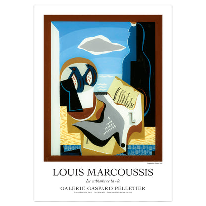 Louis Marcoussis Exhibition Poster - 'Composition à l'oiseau' (Composition with Bird)