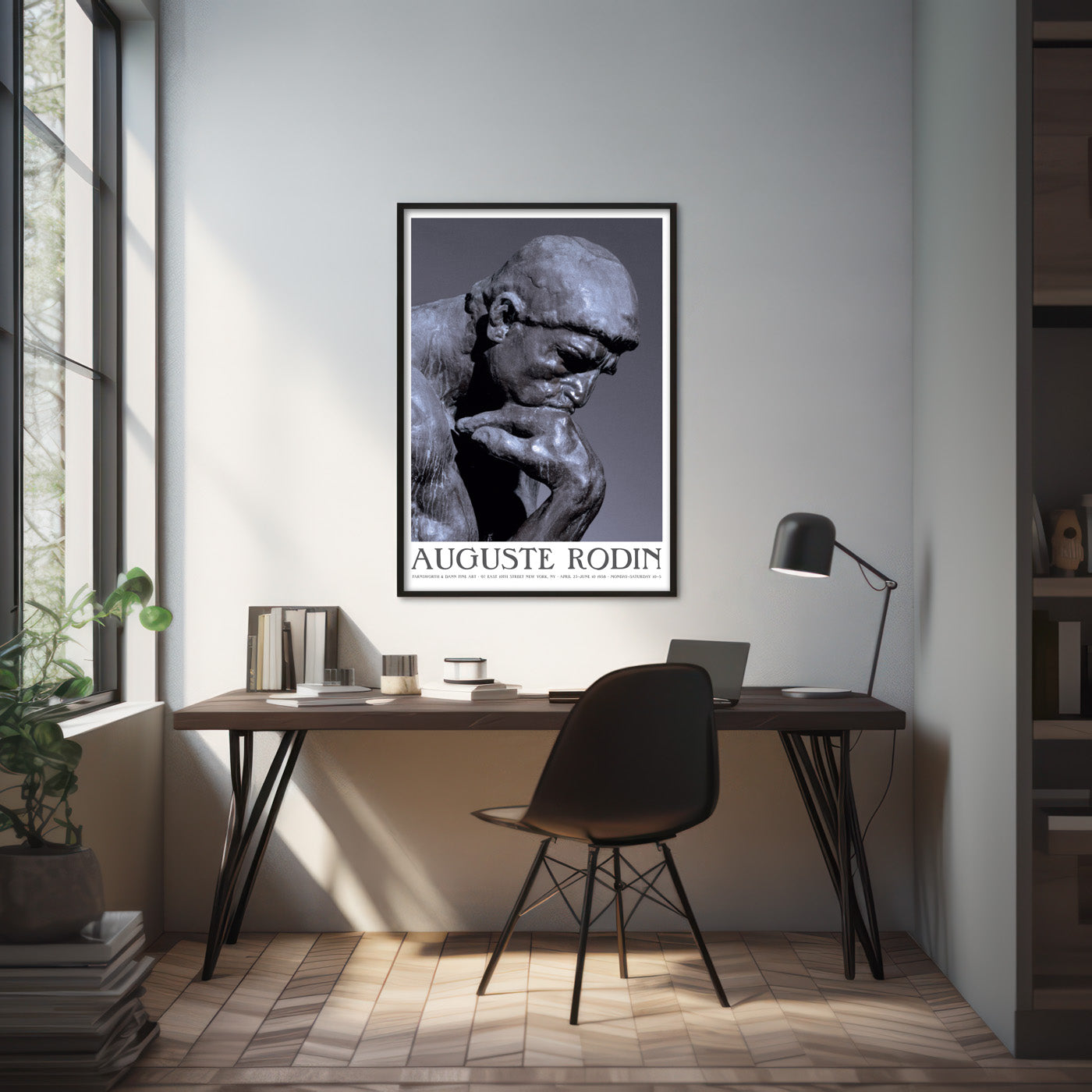 Auguste Rodin 'The Thinker' Exhibition Poster