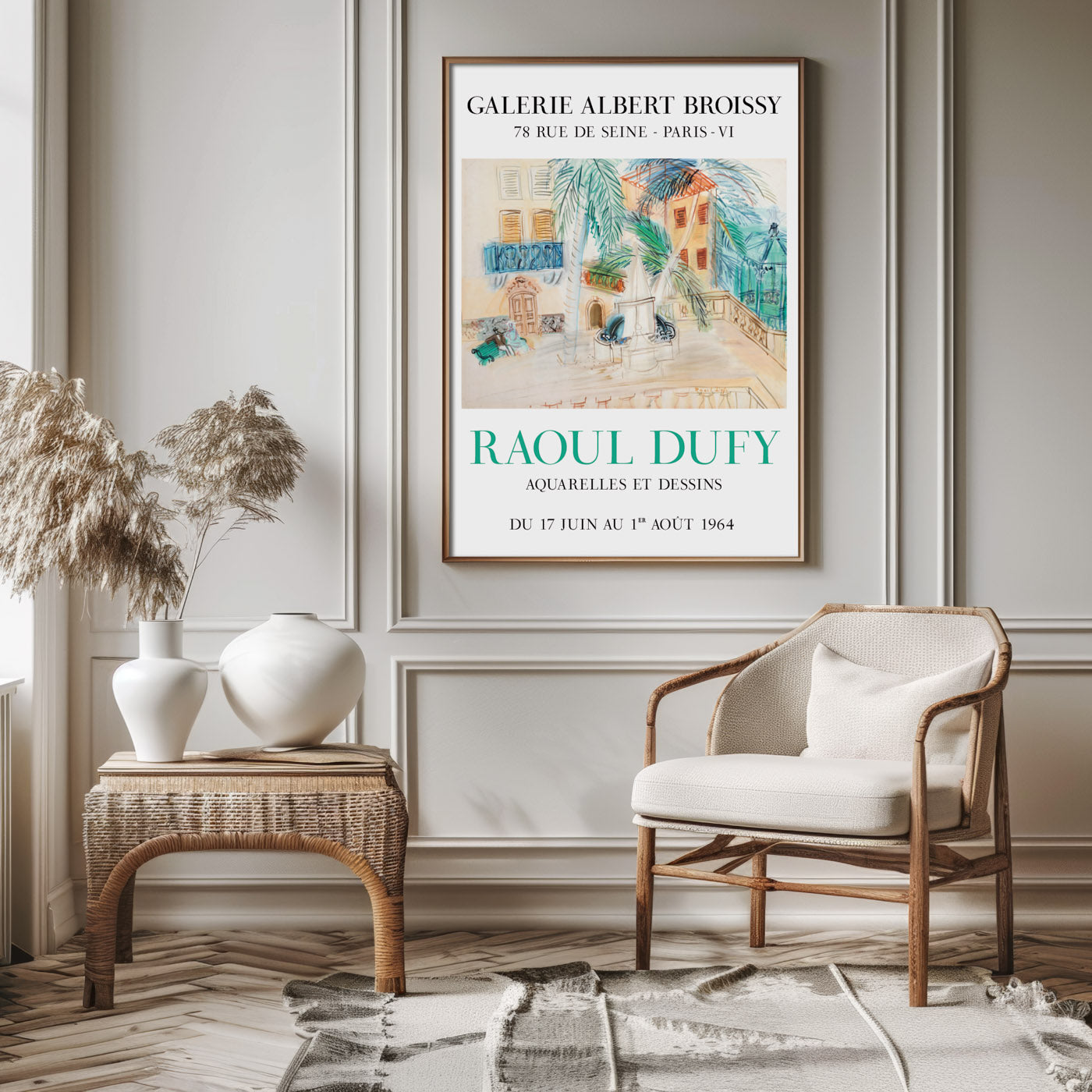 Raoul Dufy 1964 Paris Exhibition Poster - Classic French Art Show Print