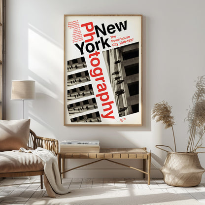 New York Photography Exhibition Poster - Swiss Style Typography