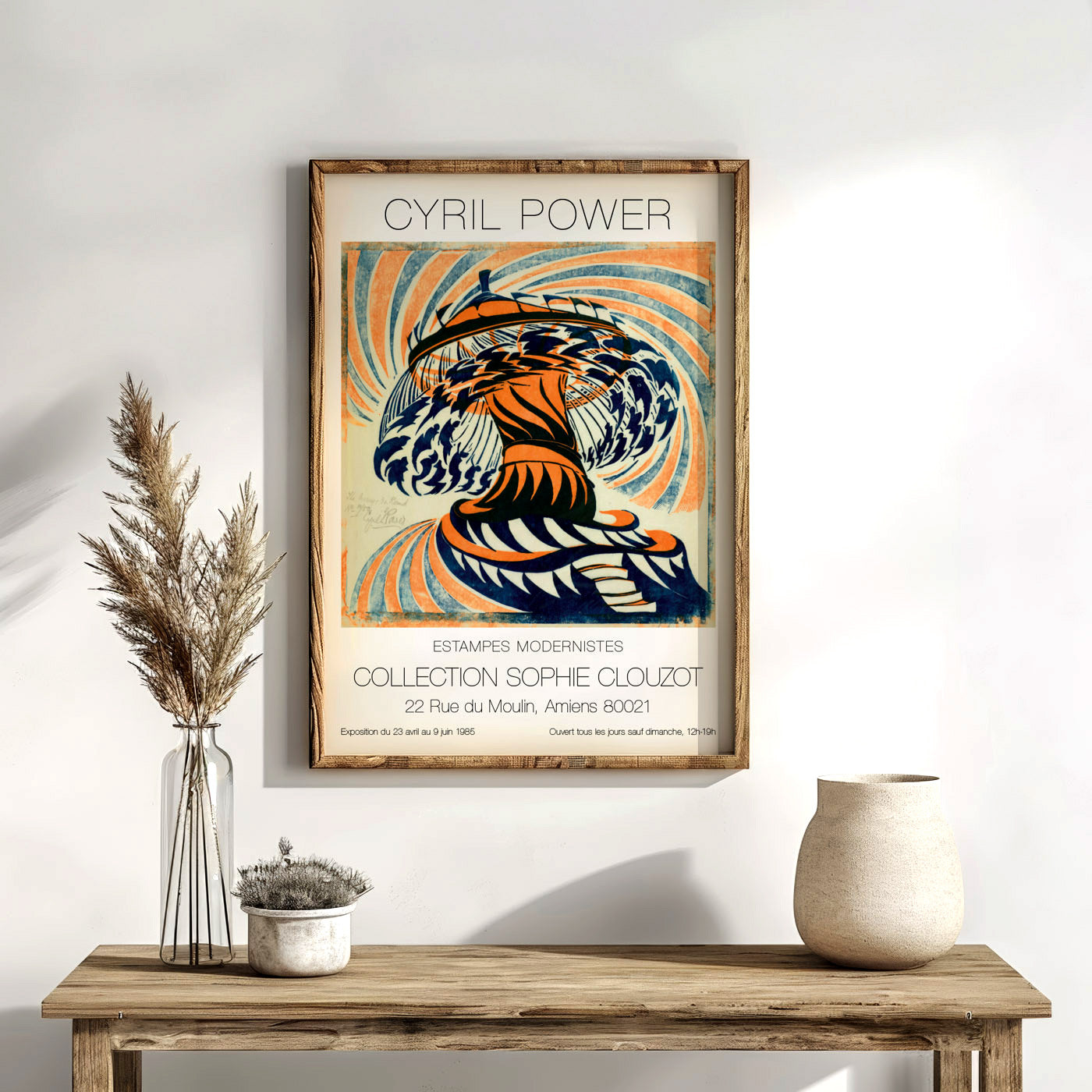 Cyril Power 'The Merry-Go-Round' 1930s Linocut Print Exhibition Poster