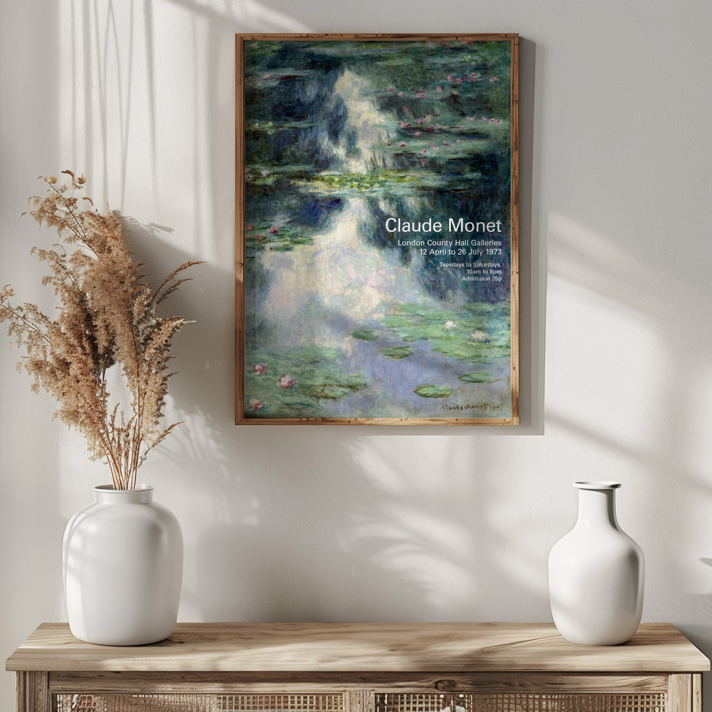 Claude Monet "Pond With Water Lilies" Exhibition Poster