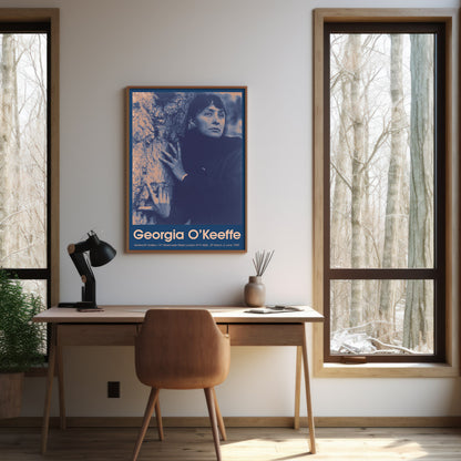 Stylish art print of Georgia O’Keeffe’s iconic portrait, designed for modern interiors