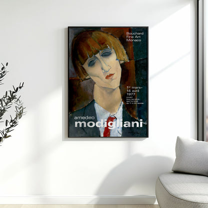 Amedeo Modigliani Madame Kisling Art Exhibition Poster