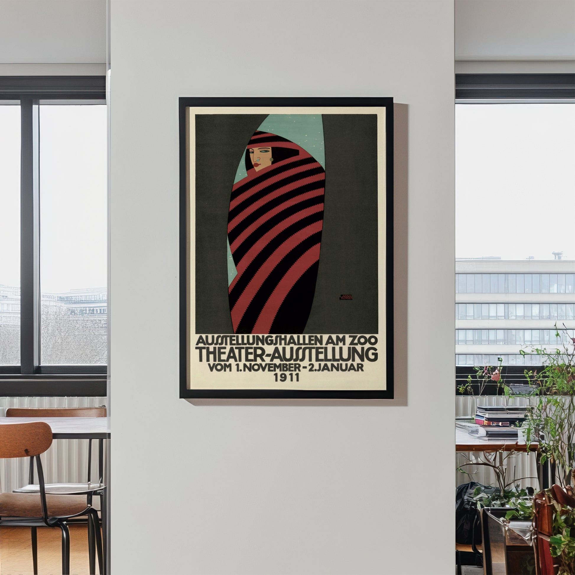 Vienna Secession to modernism transition poster by Julius Klinger