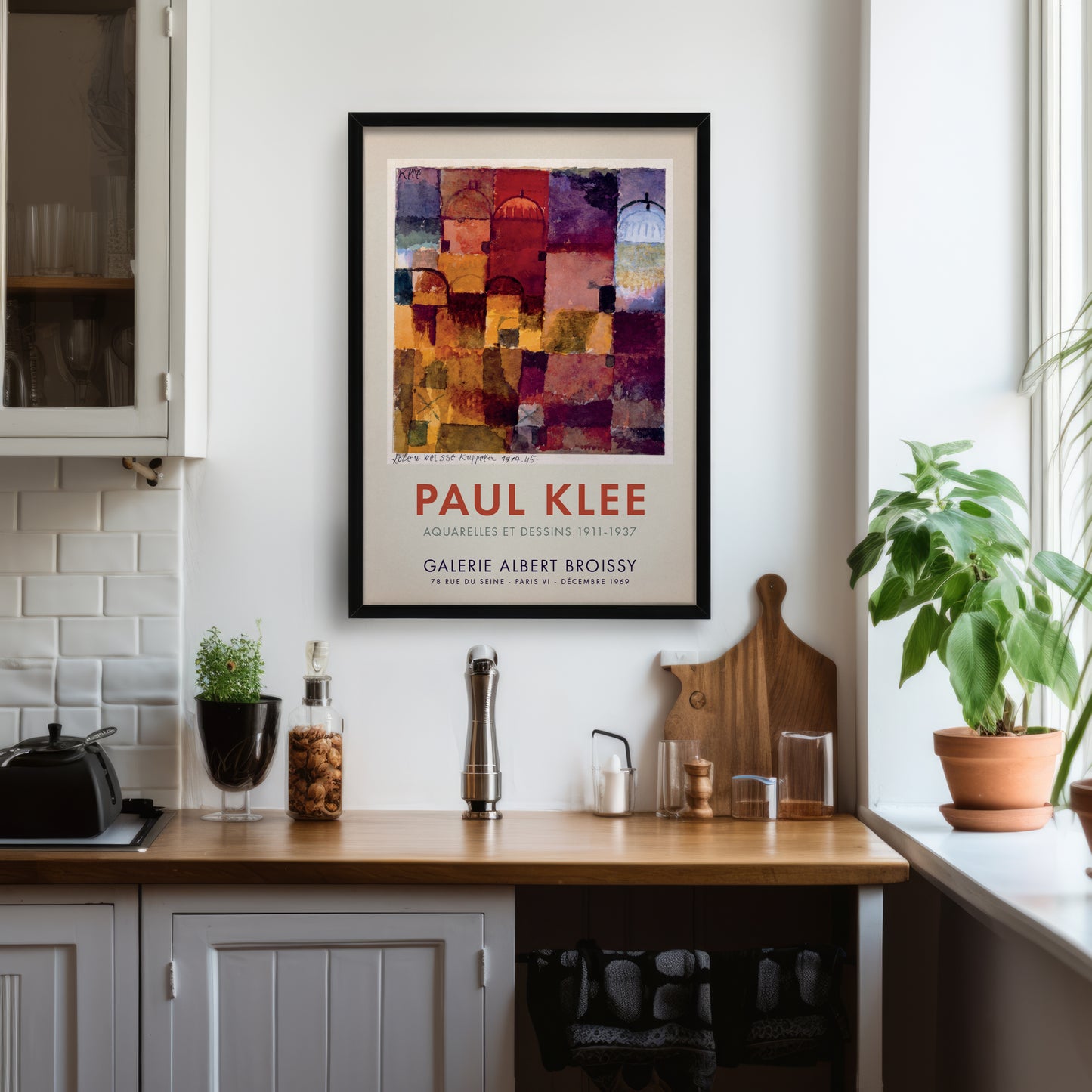 Colour-field geometric artwork by Paul Klee