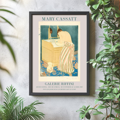 Mary Cassatt Exhibition Poster - 'Woman Bathing (La Toilette)', 1890-91