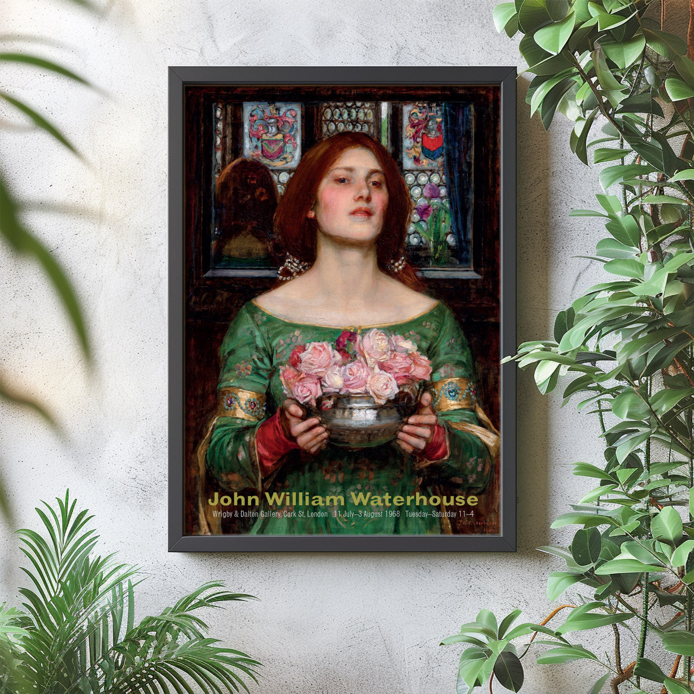 John William Waterhouse Exhibition Poster - 'Gather Ye Rosebuds While Ye May', 1908