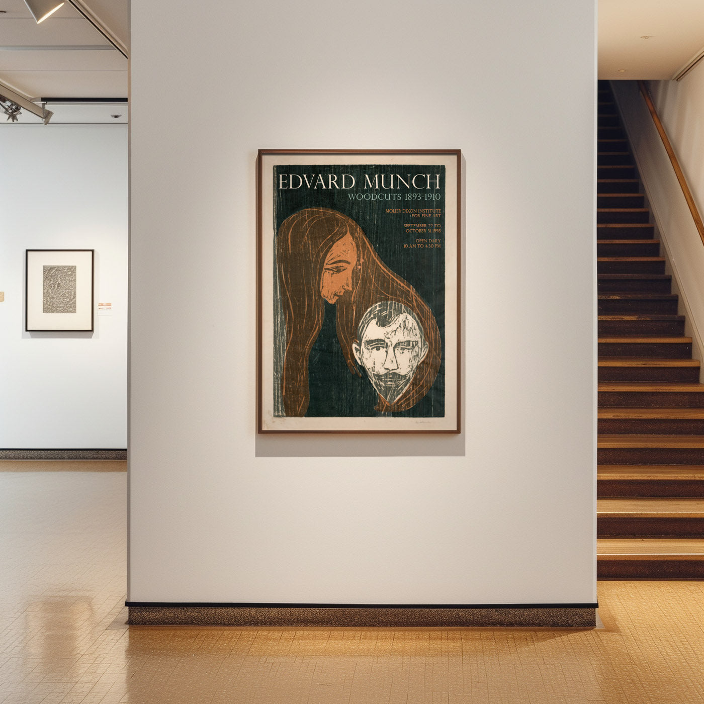 Edvard Munch Woodcuts 1893-1910 Exhibition Poster - Vintage Art Series