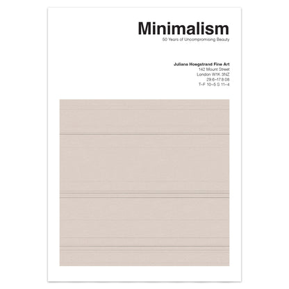 Minimalism Movement Exhibition Poster