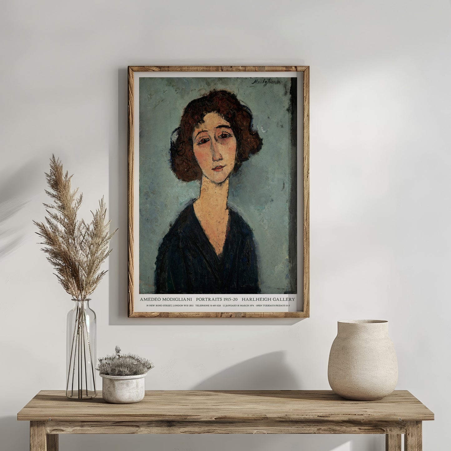 Amedeo Modigliani Exhibition Poster - 'Jeune Femme' 1917