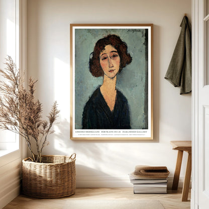 Amedeo Modigliani Exhibition Poster - 'Jeune Femme' 1917