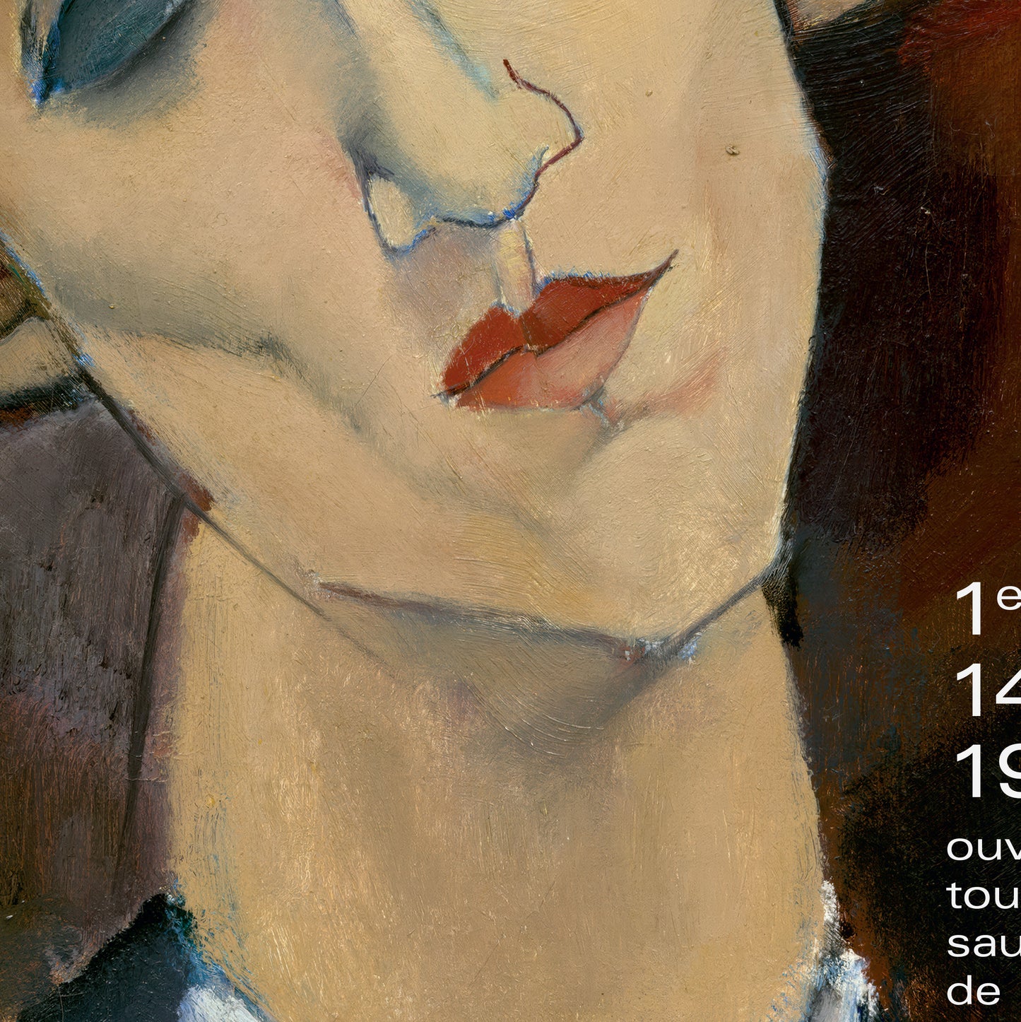 Amedeo Modigliani Exhibition Poster - 'Madame Kisling' 1917