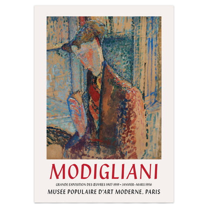 Amedeo Modigliani Exhibition Poster - Portrait of Frank Burty Haviland