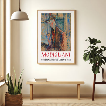 Amedeo Modigliani Exhibition Poster - Portrait of Frank Burty Haviland