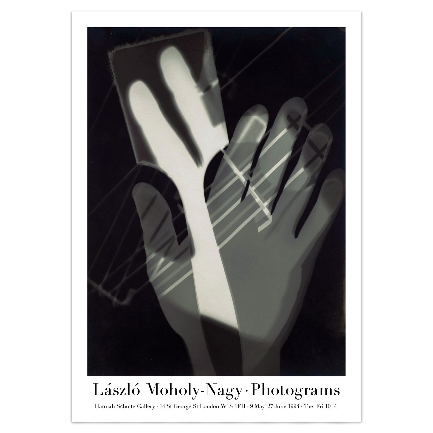 László Moholy-Nagy Photograms Exhibition Poster Print