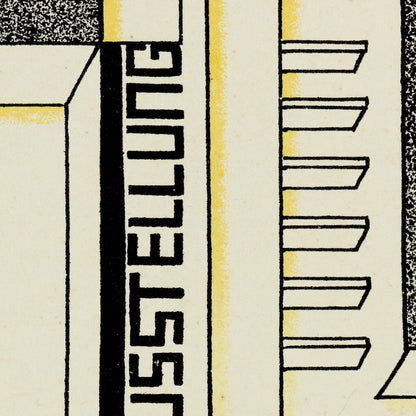 Bauhaus Poster Based On A Postcard By Hungarian Architect Farkas Molnár