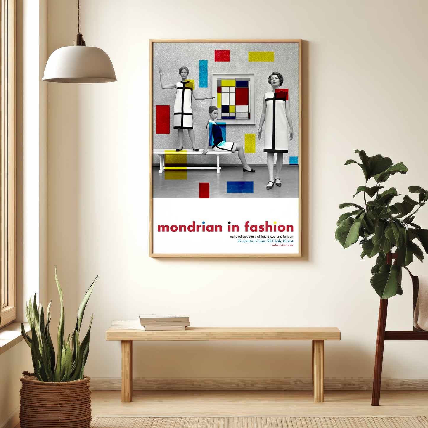 Piet Mondrian In Fashion: Yves Saint-Laurent 1966 'Mondrian' Dresses Poster