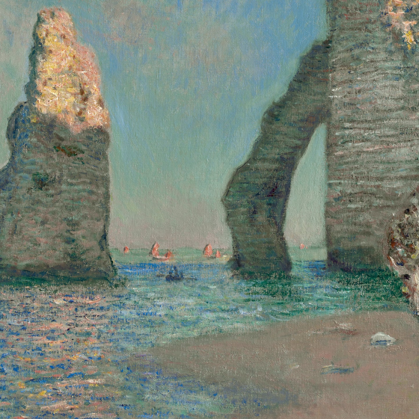 Claude Monet 'The Cliffs At Étretat' Exhibition Poster