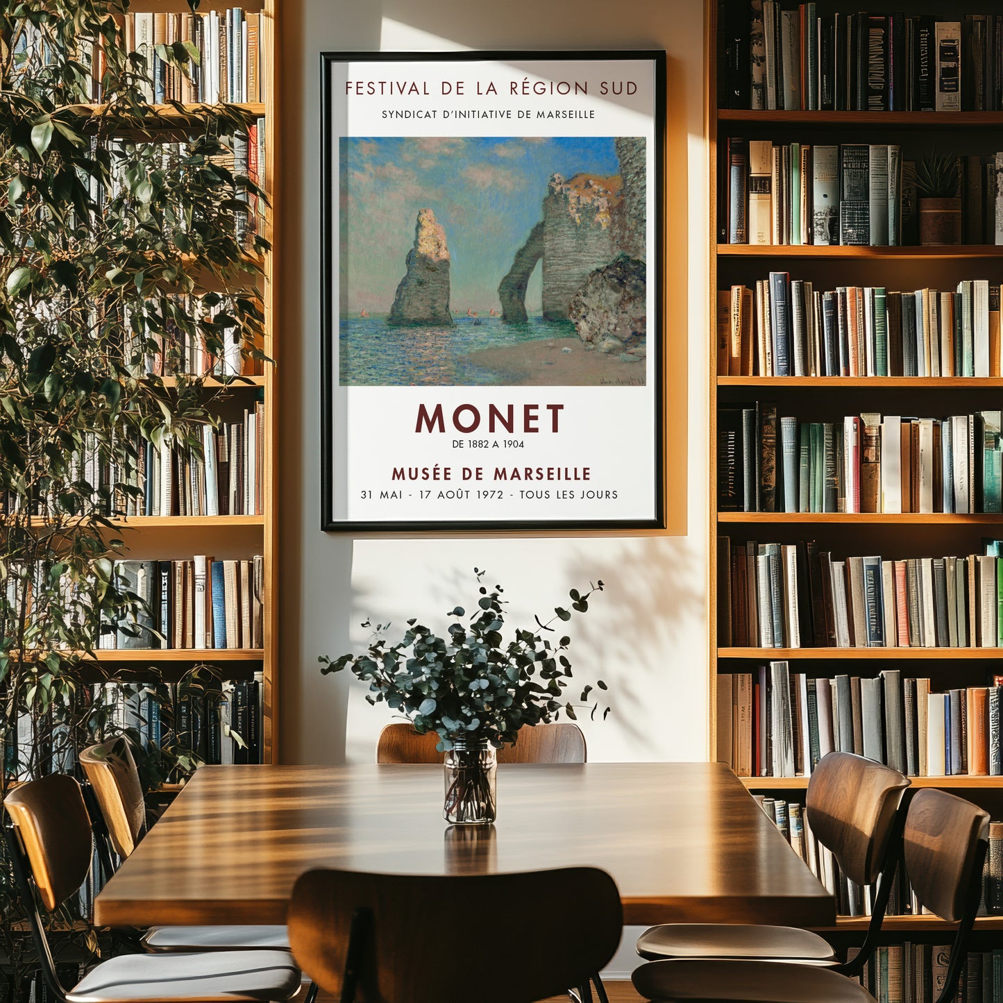 Claude Monet 'The Cliffs At Étretat' Exhibition Poster