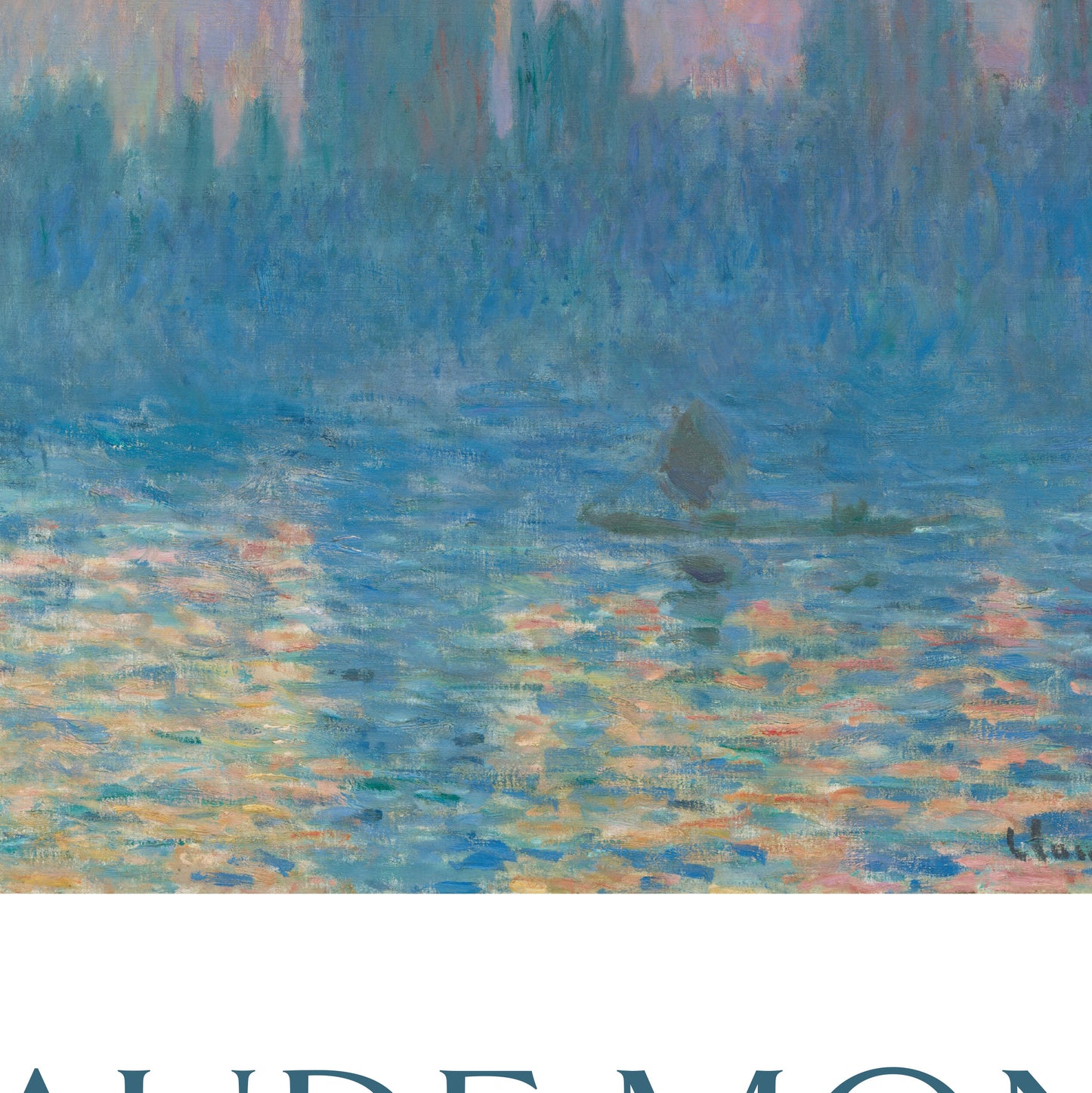 Claude Monet Exhibition Poster - The Houses Of Parliament, London