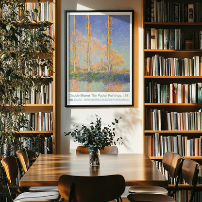 Claude Monet Exhibition Poster - 'Poplars', 1891