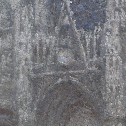 Claude Monet Exhibition Poster - 'The Cathedral in Rouen. The Portal, Grey Weather' 1894