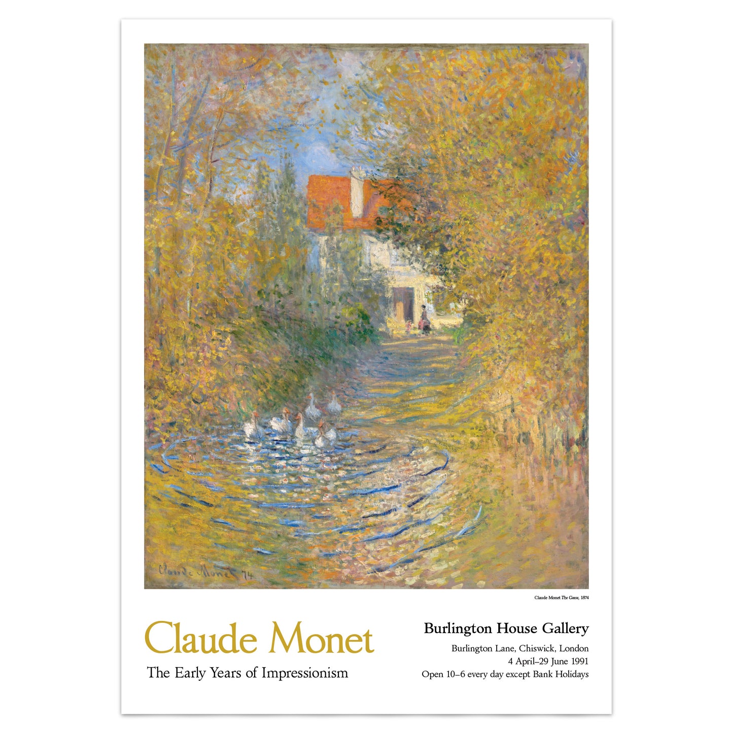 Claude Monet 'The Geese' Exhibition Poster